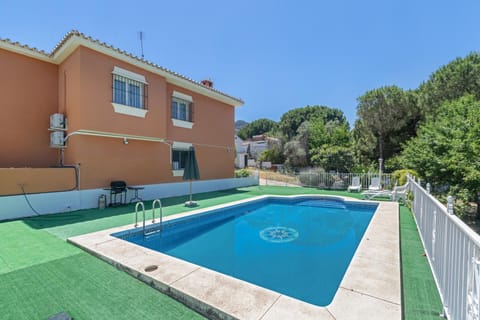 Property building, Living room, Swimming pool