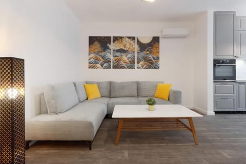 Living room, Seating area, air conditioner