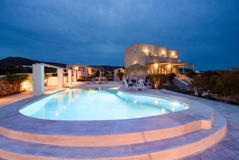 Property building, Living room, Swimming pool