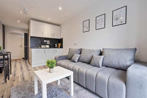 Kitchen or kitchenette, Living room, Seating area