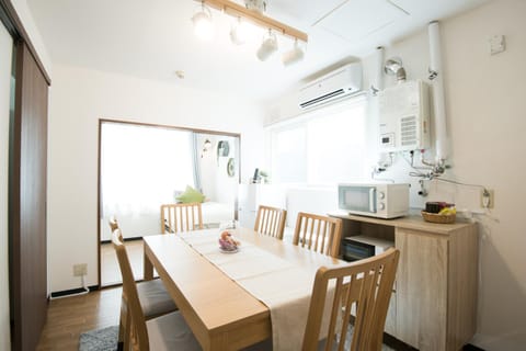 Dining area, air conditioner