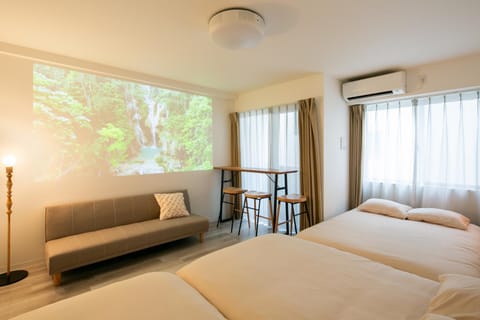 Living room, Bedroom, air conditioner