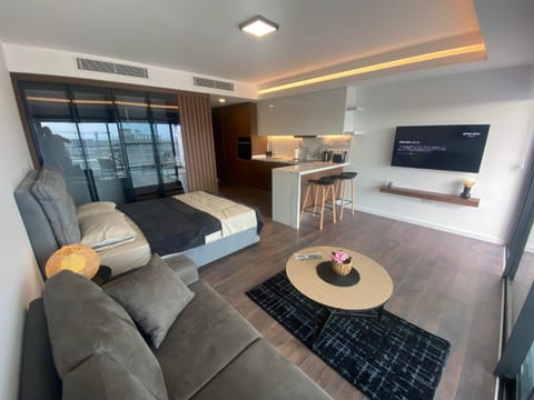 TV and multimedia, Kitchen or kitchenette, Living room, Seating area, Dining area
