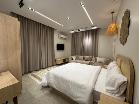 TV and multimedia, Photo of the whole room, Seating area, Bedroom, air conditioner