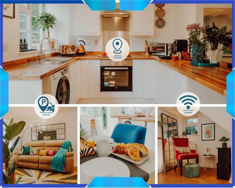 Kitchen or kitchenette, Living room, Seating area