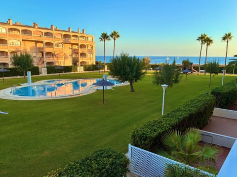 Property building, Natural landscape, Garden, Beach, Garden view, Pool view, Sea view, Swimming pool