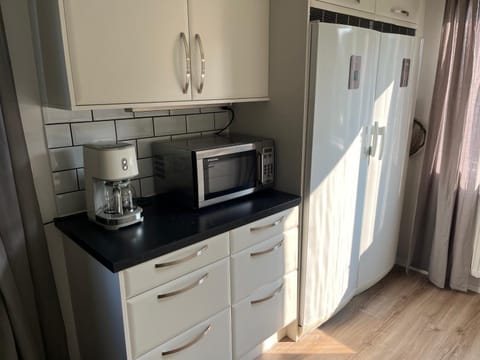 Kitchen or kitchenette, oven, stove, toaster