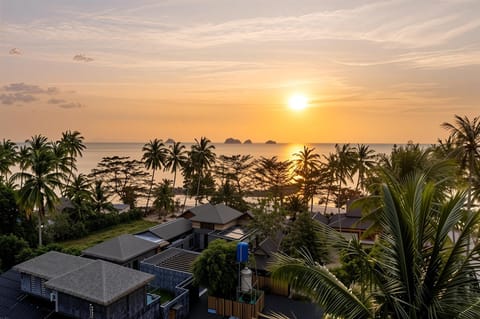 Natural landscape, Bird's eye view, Sunset