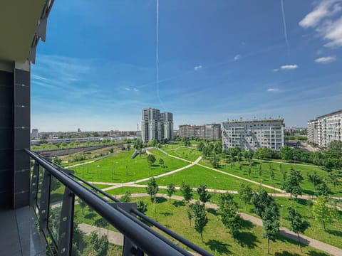 Property building, Nearby landmark, Spring, Day, Natural landscape, View (from property/room), Balcony/Terrace, City view