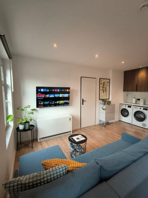 TV and multimedia, Kitchen or kitchenette, Living room, Seating area, washing machine, dryer