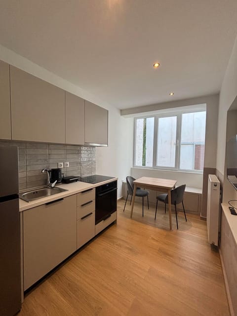 Kitchen or kitchenette, Dining area, oven, stove