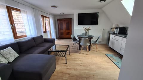 Kitchen or kitchenette, Living room, Dining area