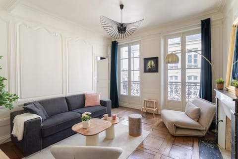 Living room, fireplace