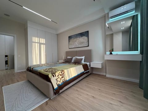 Bed, Bedroom, air conditioner