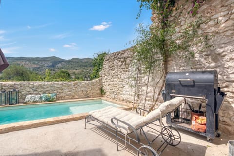 Property building, Living room, Swimming pool