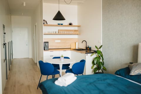 Kitchen or kitchenette, Dining area, Bedroom