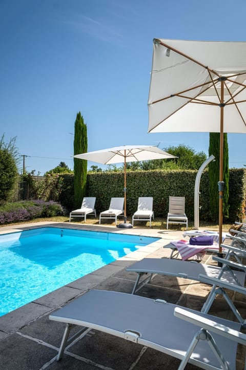 Natural landscape, Pool view, Swimming pool, sunbed
