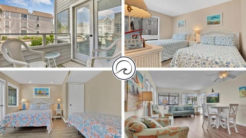 Patio, Bed, Balcony/Terrace, Living room, Photo of the whole room, Seating area, Dining area, Bedroom