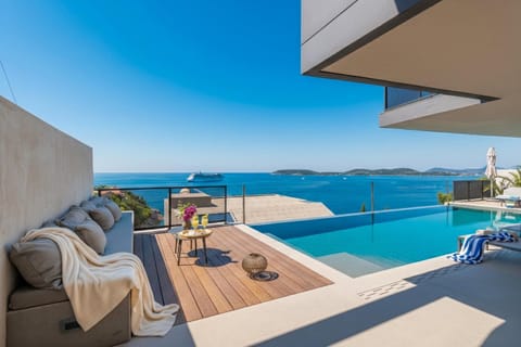 Natural landscape, Pool view, Sea view, Swimming pool, sunbed