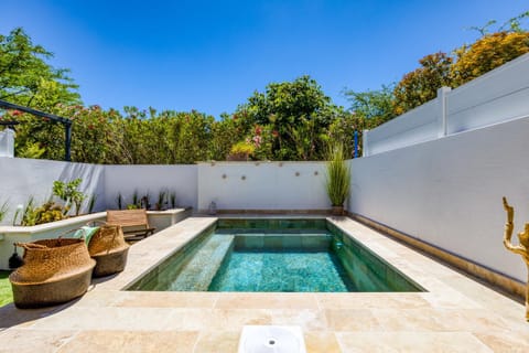 Property building, Living room, Swimming pool