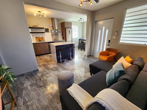 Kitchen or kitchenette, Living room, Dining area