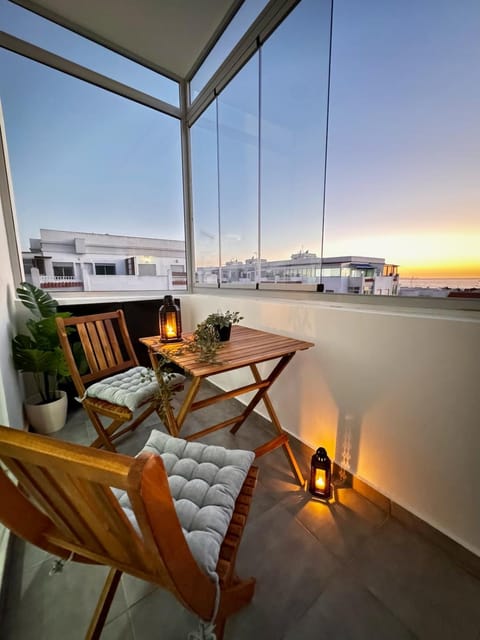 View (from property/room), Balcony/Terrace, Sea view, Sunset