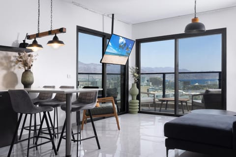 Natural landscape, Living room, Dining area
