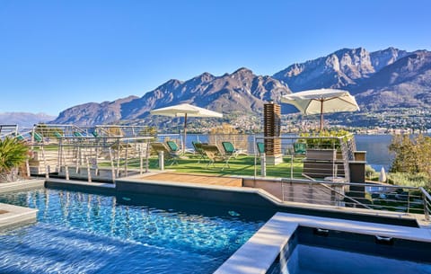 Natural landscape, Mountain view, Pool view, Swimming pool