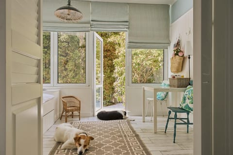 Bed, Garden, Garden, Photo of the whole room, Bedroom, Pets