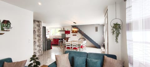 Kitchen or kitchenette, Living room, Dining area