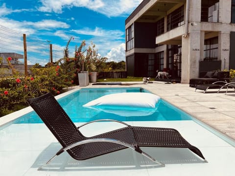Pool view, sunbed