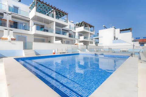 Property building, Living room, Swimming pool