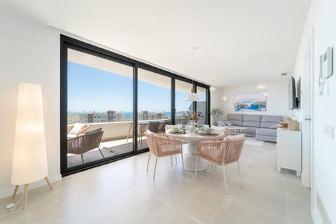 Living room, Dining area, Sea view