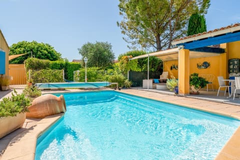 Property building, Living room, Swimming pool