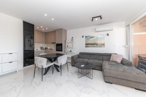 Living room, kitchen