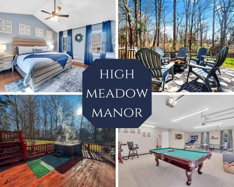 8 Br Sleeps 24 Hot Tub Game Room Dog Friendly House in Upper Hominy