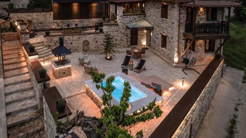 Property building, Patio, Natural landscape, Garden view