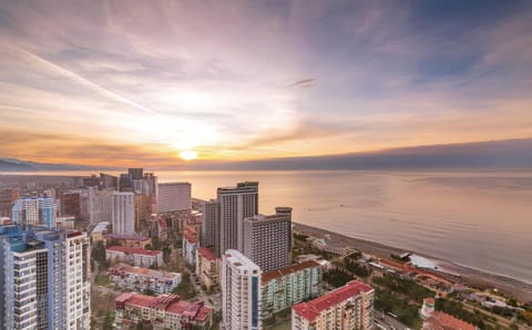 Nearby landmark, Day, Natural landscape, Bird's eye view, City view, Sea view, Sunrise, Sunset