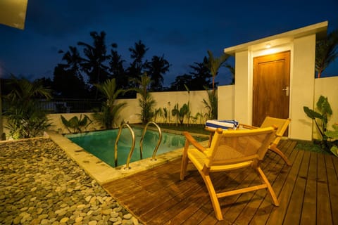 Night, Natural landscape, Pool view, Swimming pool