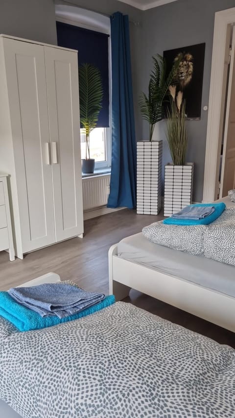 Bed, Photo of the whole room, Bedroom, towels, wardrobe