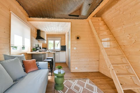 Kitchen or kitchenette, Living room, Dining area