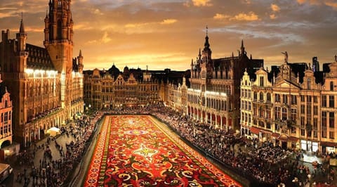 Séjour lumineux avec Balcon Apartment in Brussels