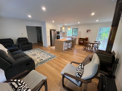 Living room, fireplace, pet friendly