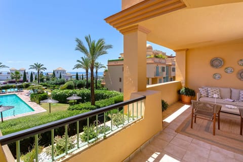 Property building, Day, Natural landscape, View (from property/room), Balcony/Terrace, Balcony/Terrace, Other, Garden view, Pool view, Sea view, Swimming pool, sunbed