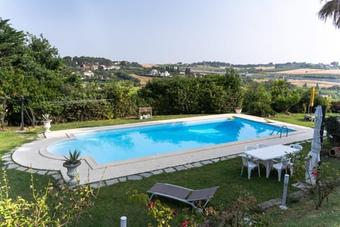 Natural landscape, Garden, Garden view, Pool view, Swimming pool
