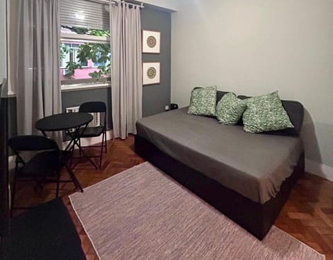 Bed, Living room, Seating area