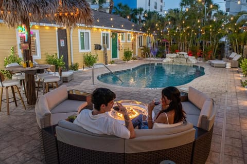 Sleeps 24 Steps to the Beach Heated Pool 7BR 7BA Villa in Madeira Beach