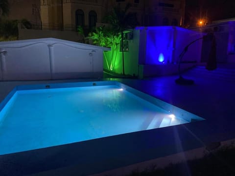 Night, Swimming pool, Swimming pool