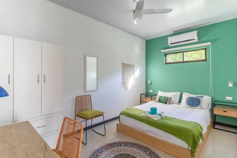 Bed, Photo of the whole room, Bedroom, wardrobe, air conditioner