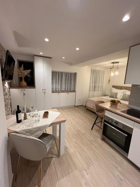 Kitchen or kitchenette, Dining area, oven